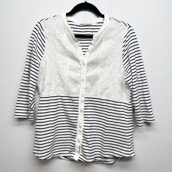 Womens Sequin Embroidered Fairy Chic Colorblock Party Womens Top Size Medium - Picture 1 of 11